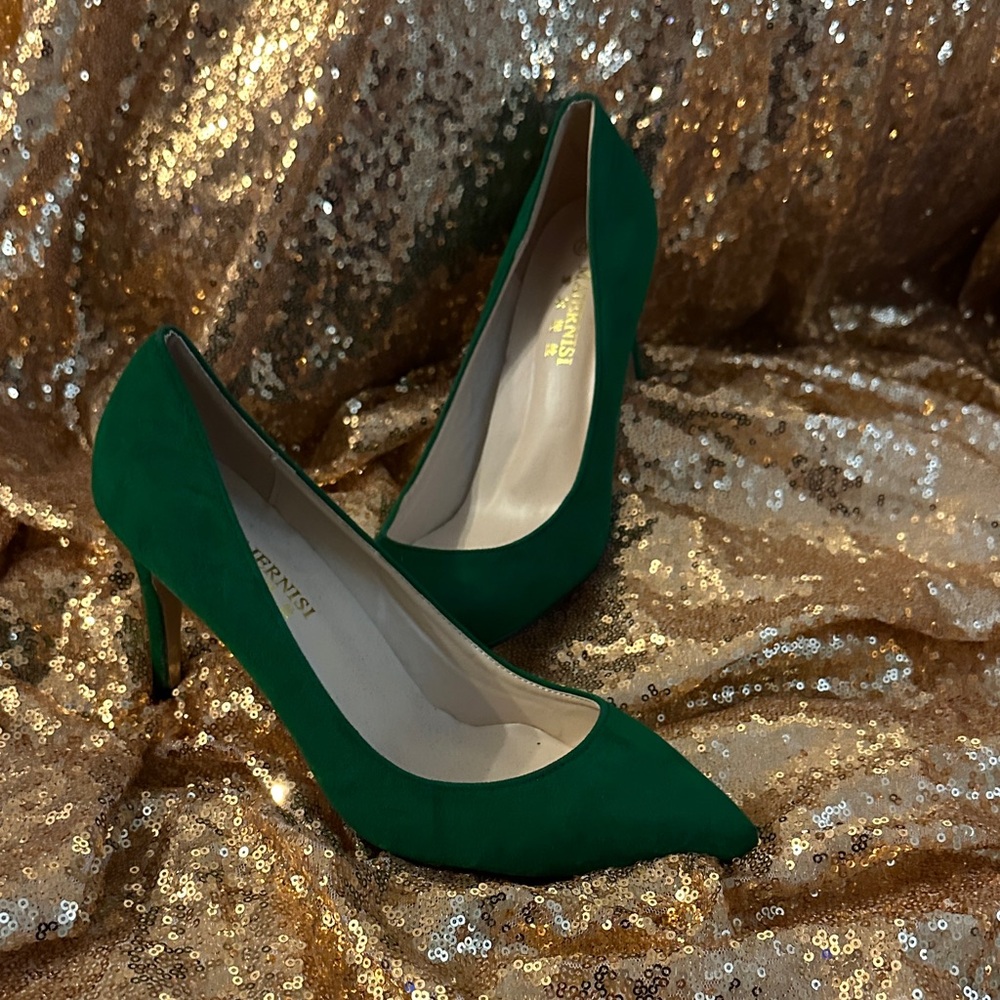 Brand New Stylish Green Heels by MAIERNISI size 42